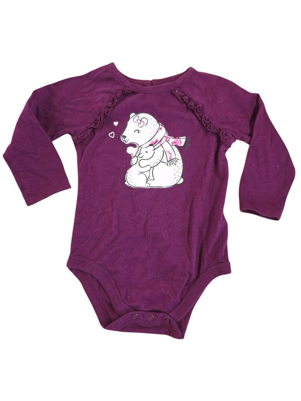 Garanimals Christmas Winter Momma Baby Polar Bear Bodysuit 18 months Sweet Heart